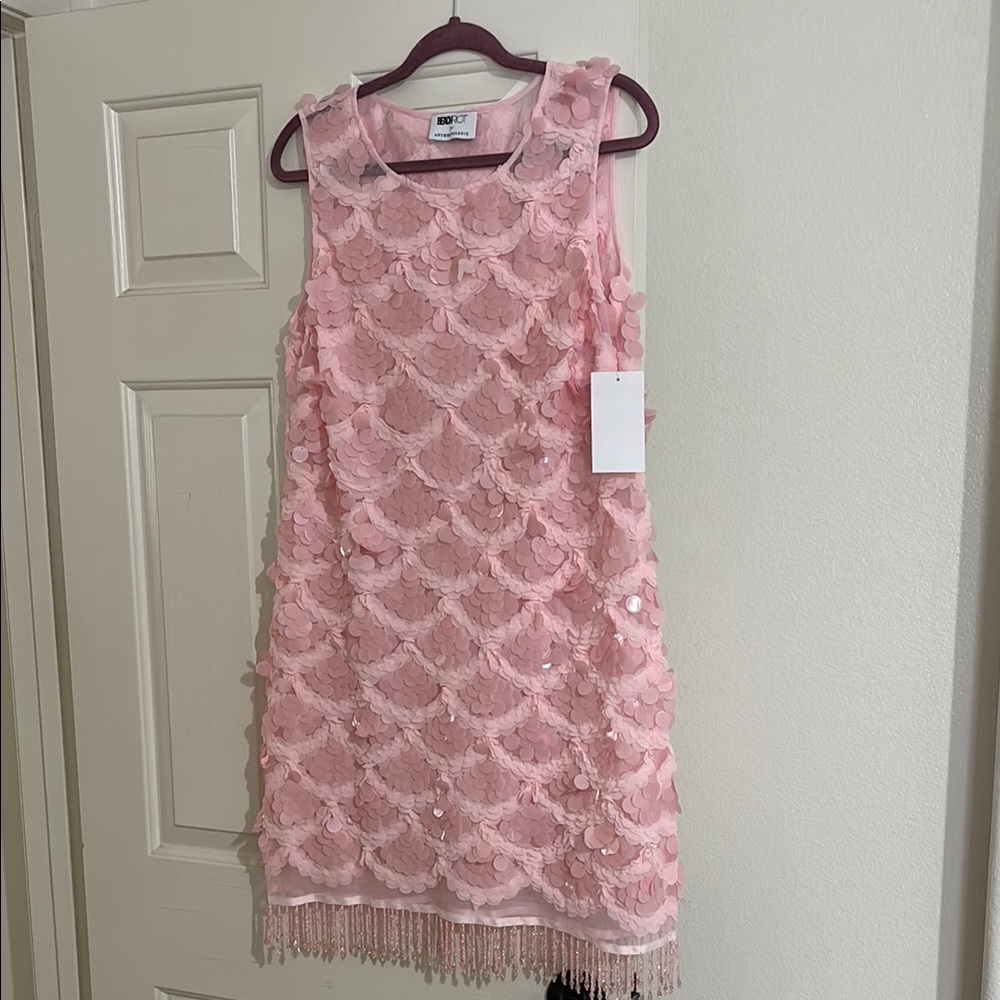 Beach Riot for Anthropologie Pink Sheath Dress